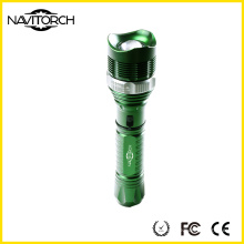 Zoomable 260 Lumen Wiederaufladbare wasserdichte Taschenlampe (NK-04)